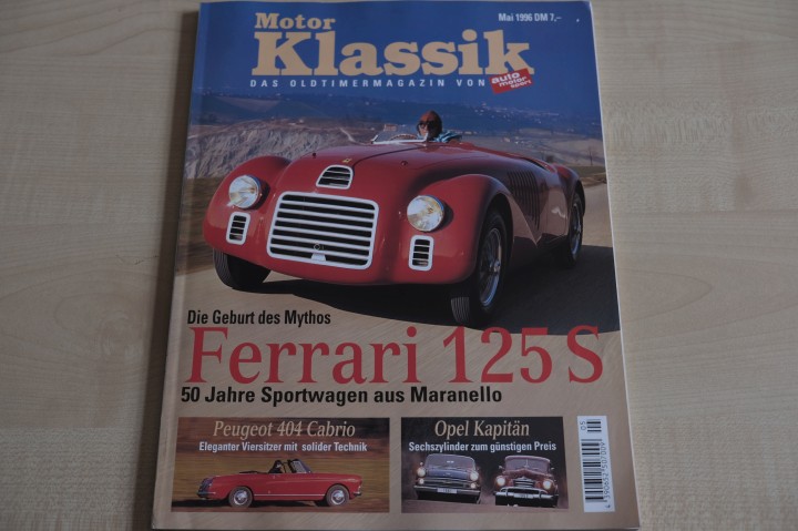 Deckblatt Motor Klassik (05/1996)